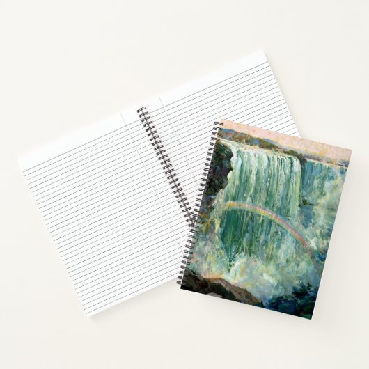 Vintage Reiseplakat für Niagarafälle Notizblock (Innenseite)