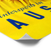 Vintage Reiseplakat für Österreich Poster (Ecke)