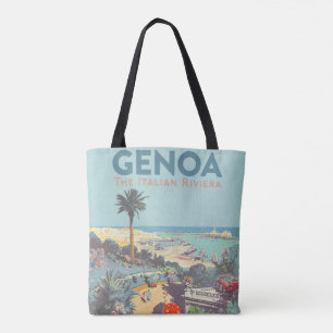 Vintage-Reiseplakat Genua Italienische Riviera 193 Tasche