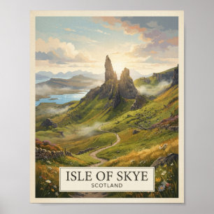 Vintage-Reiseplakat Isle of Skye Schottland Poster
