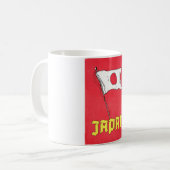 Vintage-Reiseplakat Japan Kaffeetasse (Vorderseite Links)