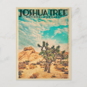 Vintage-Reiseplakat Joshua Tree Postkarte