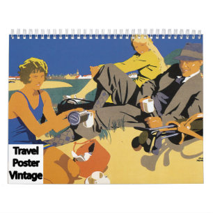 Vintage-Reiseplakat-Kunst Kalender