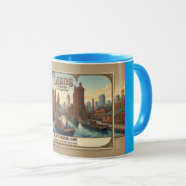 Vintage-Reiseplakat Leeds England Tasse