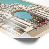 Vintage Reiseplakat. Lissabon, Augusta Fotodruck (Ecke)