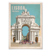 Vintage Reiseplakat. Lissabon, Augusta Fotodruck (Vorne)