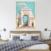 Vintage Reiseplakat. Lissabon, Augusta Leinwanddruck (Insitu (Schlafzimmer))