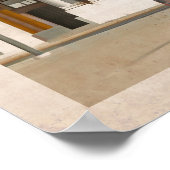 Vintage Reiseplakat. Lissabon, Augusta Poster (Ecke)