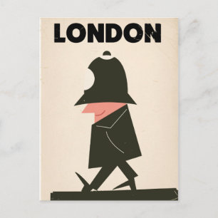 Vintage-Reiseplakat Londoner Polizist Postkarte