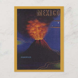 Vintage-Reiseplakat - Mexiko um 1943 Postkarte