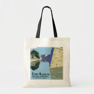 Vintage-Reiseplakat mit Fort Marion Tragetasche