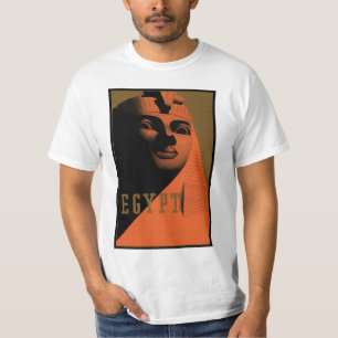 Vintage-Reiseplakat mit Sphinx, Ägypten, Afrika T-Shirt