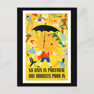 Vintage Reiseplakat - Portugal, Postkarte