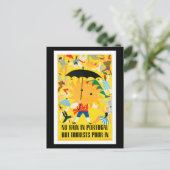 Vintage Reiseplakat - Portugal, Postkarte (Stehend Vorderseite)