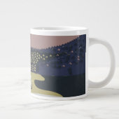 Vintage Reiseplakat Reiseförderung nach Montana Jumbo-Tasse (Rechts)