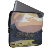 Vintage Reiseplakat Reiseförderung nach Montana Laptopschutzhülle (Vorne Rechts)