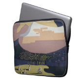 Vintage Reiseplakat Reiseförderung nach Montana Laptopschutzhülle (Vorderseite Links)