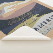 Vintage Reiseplakat Reiseförderung nach Montana Sherpadecke (3/4)