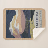 Vintage Reiseplakat Reiseförderung nach Montana Sherpadecke (Vorderseite (Horizontal))