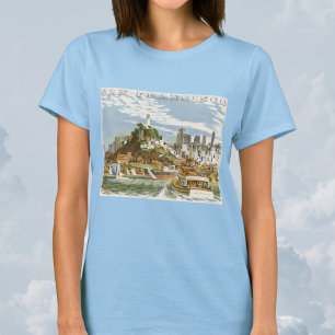 Vintage-Reiseplakat San Francisco Bay Ferryboat T-Shirt