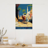 Vintage-Reiseplakat Tripolis Libyen, Kamel Poster (Küche)