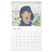 Vintage Reiseplakate Kalender (Mär 2026)