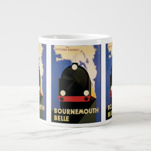 Vintage Reiseposter, Bournemouth Belle Zug Jumbo-Tasse