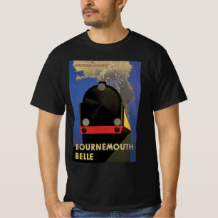 Vintage-Reiseposter, Bournemouth Belle Zug T-Shirt