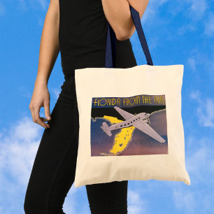 Vintage Reiseposter, Florida aus der Luft Flugzeug Tragetasche