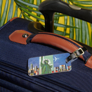 Vintage Reiseposter für American Airlines Gepäckanhänger