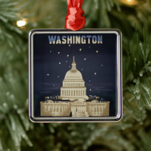 Vintage Reiseposter für American Airlines Ornament Aus Metall