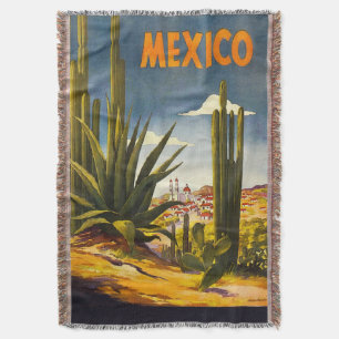Vintage-Reiseposter Mexiko Decke