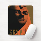 Vintage-Reiseposter mit Sphinx, Ägypten, Afrika Mousepad (Mit Mouse)