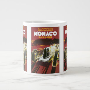 Vintage-Reiseposter, Monaco Grand Prix Autorennen Jumbo-Tasse