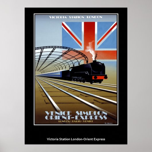 Vintage Reiseposter Orientexpress Poster (Vorne)