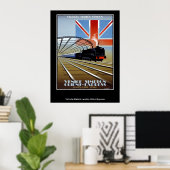 Vintage Reiseposter Orientexpress Poster (Heimbüro)