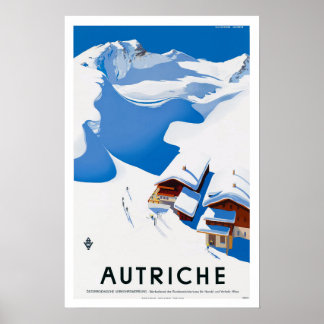 Vintage-Reiseposter - Österreich Austria Poster