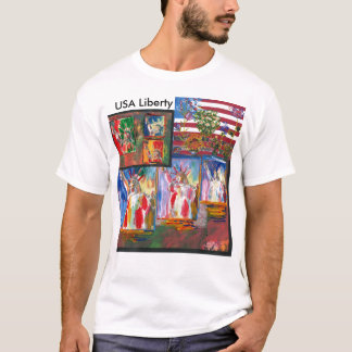 Vintage-Reiseposter Statue of Liberty NYC-Shirt T-Shirt