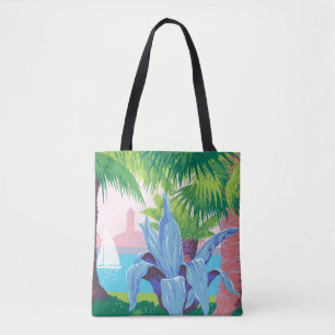 Vintage Reiseposter zur Förderung von Puerto Rico Tasche