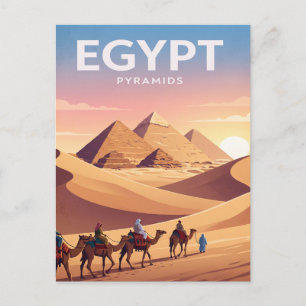 Vintage-Reisepostkarte Ägypten Postkarte