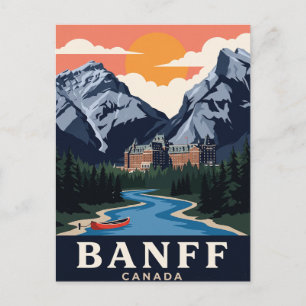 Vintage-Reisepostkarte Banff Kanada Postkarte