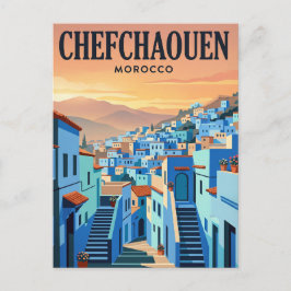 Vintage-Reisepostkarte | Chefchaouen, Marokko Postkarte
