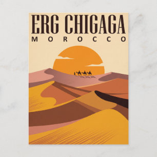 Vintage-Reisepostkarte   Erg Chebbi Marokko Postkarte