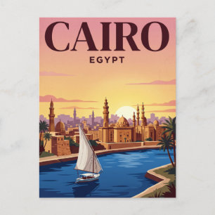 Vintage-Reisepostkarte   Kairo, Ägypten Postkarte