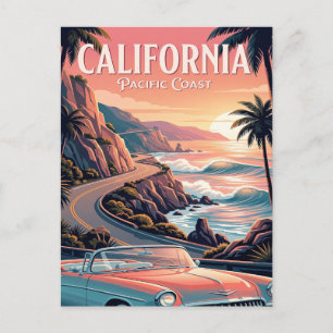 Vintage-Reisepostkarte   Kalifornien Postkarte