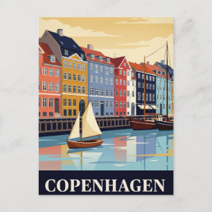 Vintage-Reisepostkarte KOPENHAGEN Postkarte