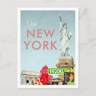 Vintage-Reisepostkarte   New York Postkarte
