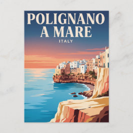 Vintage-Reisepostkarte | Polignano a Mare, Italien Postkarte