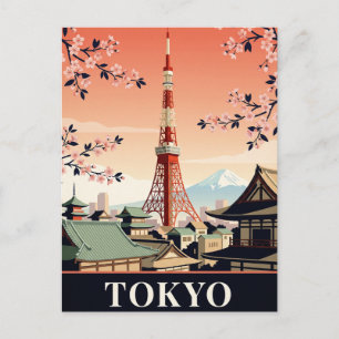 Vintage-Reisepostkarte   Tokio Postkarte