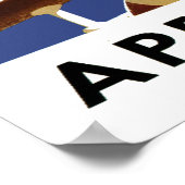 Vintage Reiseroute für Kanada Poster (Ecke)